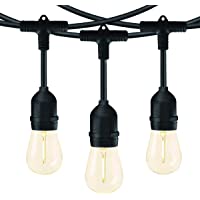 Guirnaldas Luces Exterior 30 metros- Bomcosy S14 Cadena de Luz Exteriores Cadena de Bombillas con 30+2 LED Bombillas…